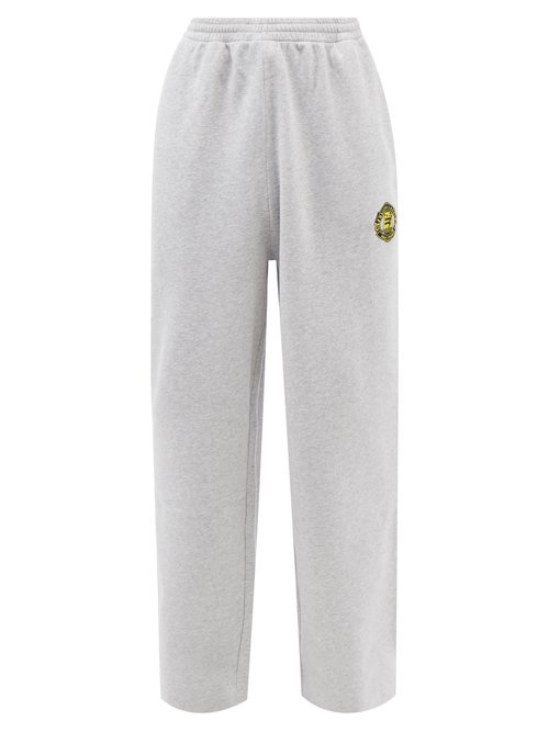 Logo-embroidered Cotton-jersey Track Pants