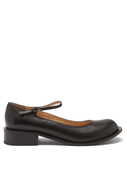 Osoi - Kinder Leather Mary Jane Shoes Black