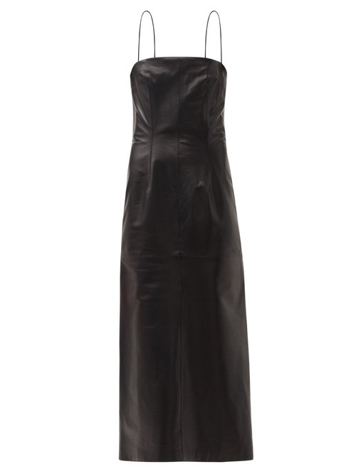 16arlington - Tai Leather Pencil Dress Black