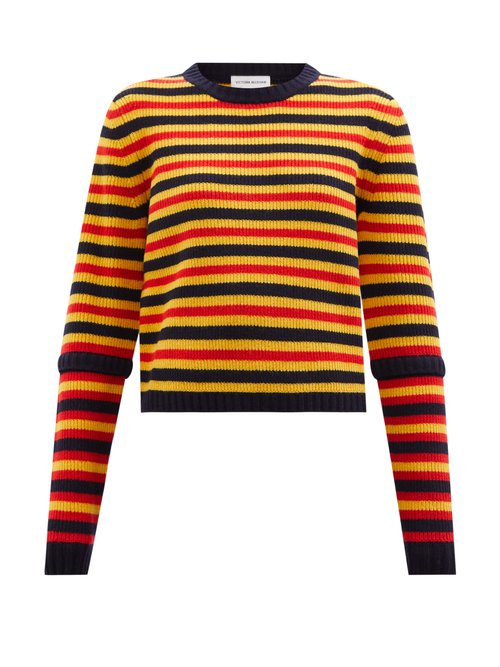 Victoria Beckham - Striped Wool Sweater Multi