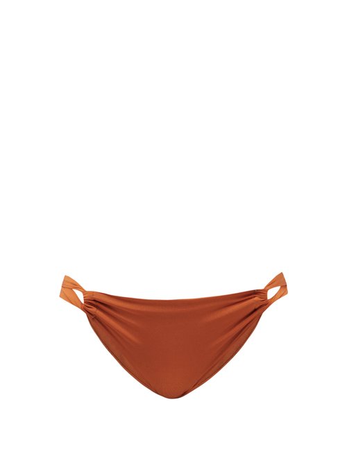 Sara Cristina - Narcissus Gathered-side Bikini Briefs Orange Beachwear
