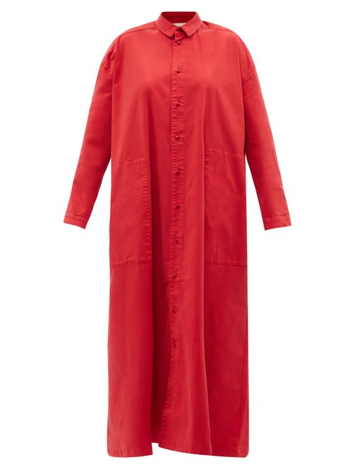 Toogood - The Draughtsman Cotton-twill Shirt Dress Red