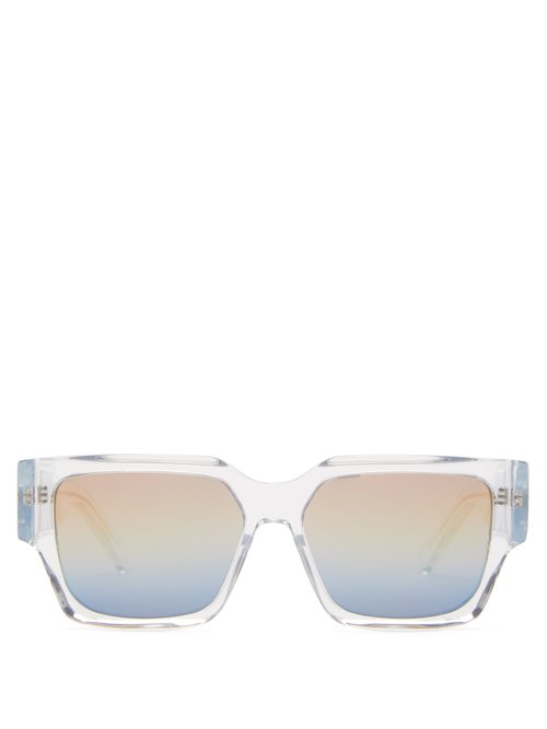 Dior - Cd Square Acetate Sunglasses - Mens - Crystal