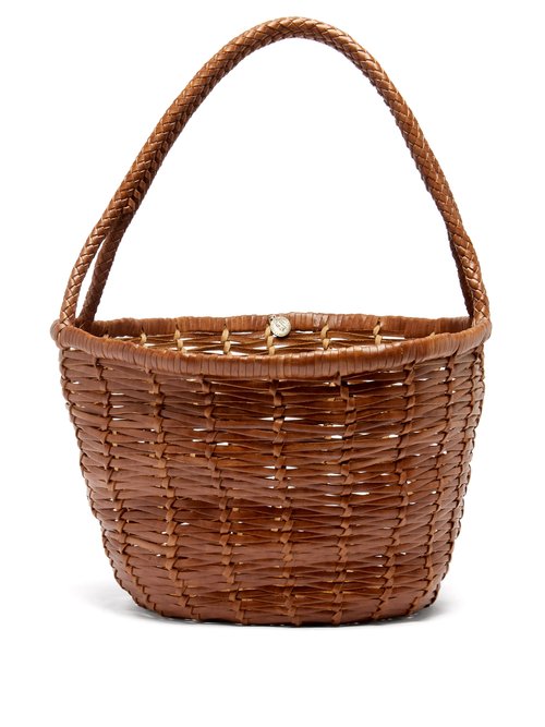 Dragon Diffusion Jane Birkin Xl Woven-leather Basket Bag