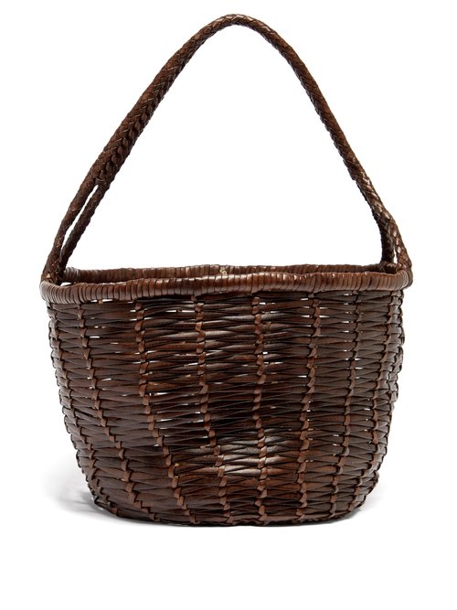 Dragon Diffusion Jane Birkin Xl Woven-leather Basket Bag
