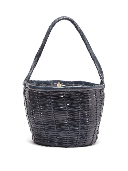 Jane Birkin Woven-leather Basket Bag