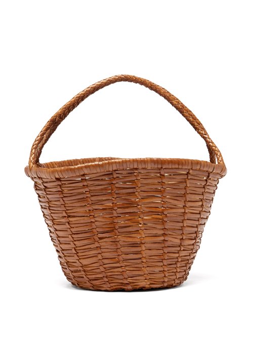 Jane Birkin Small Woven-leather Basket Bag