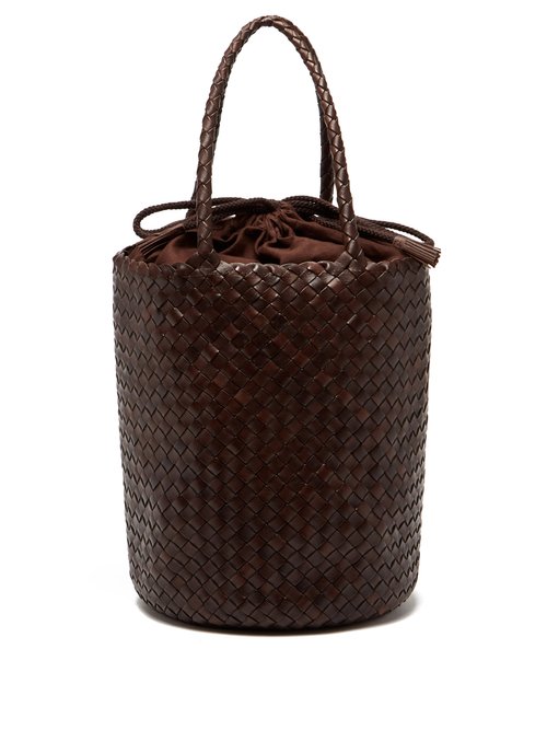 Dragon Diffusion Jacky Woven-leather Bucket Bag