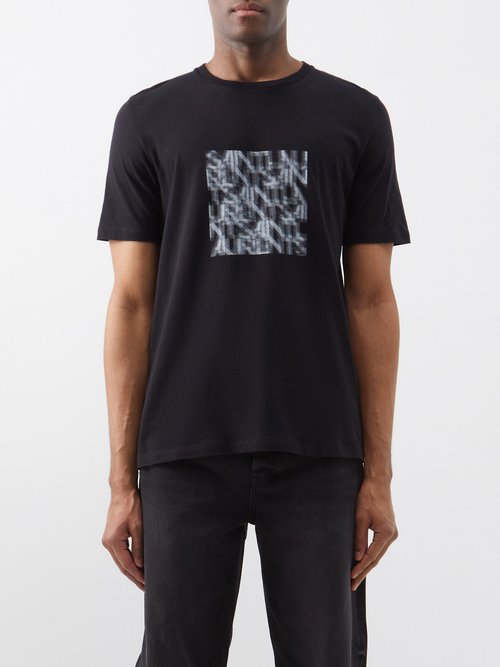 Abstract Logo-print Cotton-jersey T-shirt