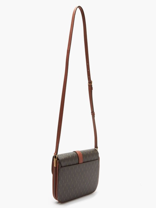 Brown Le Monogramme canvas cross-body bag