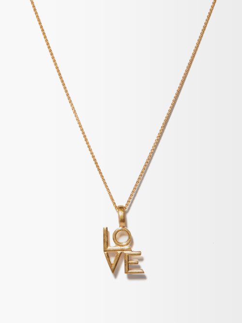 Saint Laurent Love-pendant Necklace