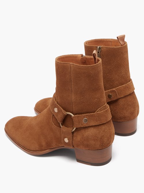 Wyatt Harness Suede Boots | Smart Closet