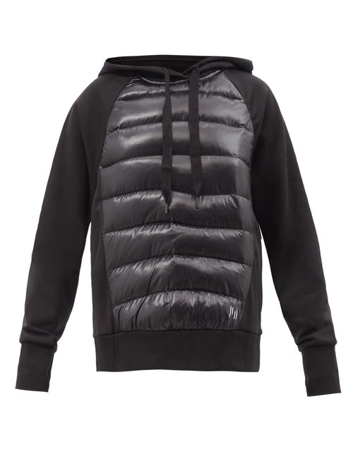 Holden Quilted Down And Jersey Hooded Sweatshirt