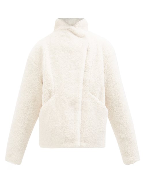 Frame - Recycled Faux-shearling Sherpa Jacket Ivory