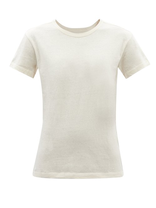 Officine Générale - Lara Cotton-blend Jersey T-shirt White