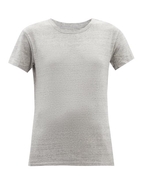 Officine Générale - Lara Cotton-blend Jersey T-shirt Mid Grey