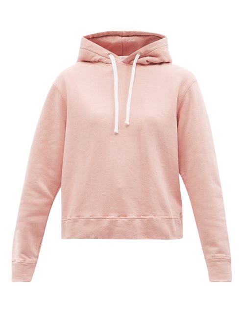 Officine Générale - Olivia Cotton-jersey Hooded Sweatshirt Pink