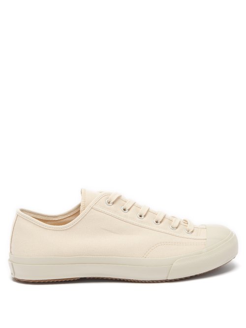 Moonstar - Gym Court Vulcanised-rubber Canvas Trainers White