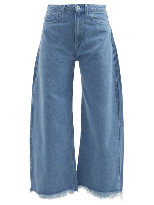 Marques'Almeida Frayed-cuff Wide-leg Jeans