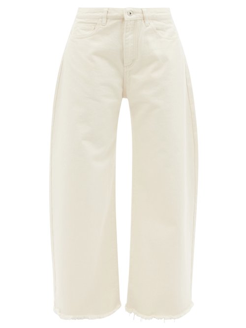 Marques'Almeida Frayed-cuff Organic-cotton Wide-leg Jeans