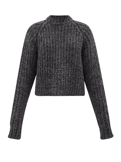 Raey - Recycled-cashmere Raglan-sleeve Sweater Black