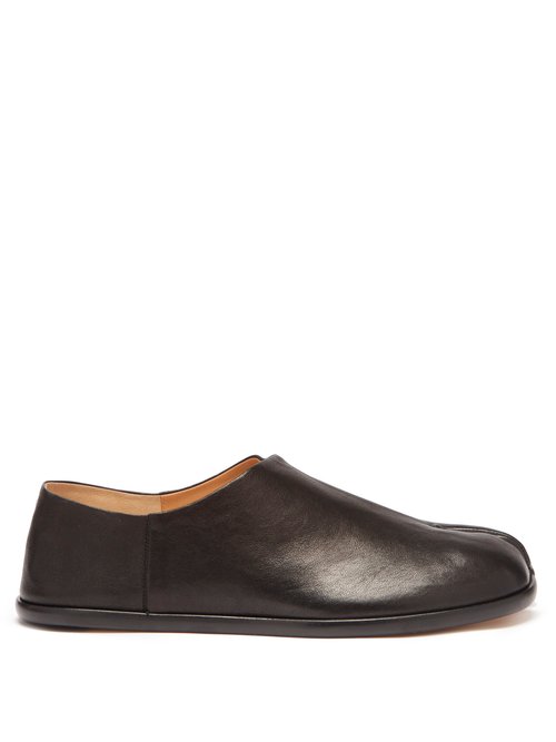 Maison Margiela – Tabi Split-toe Leather Flats Black
