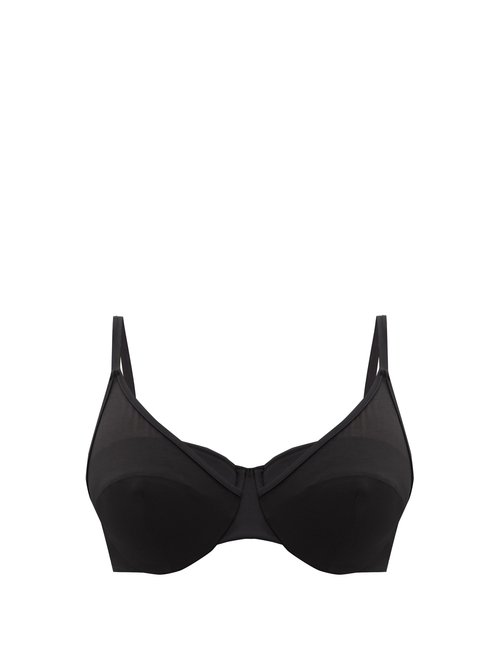 Form And Fold - The Sculpt Underwired D-g Bikini Top Black Beachwear