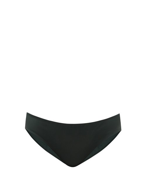 Form And Fold - The Form Recycled-fibre Bikini Briefs Dark Green Beachwear