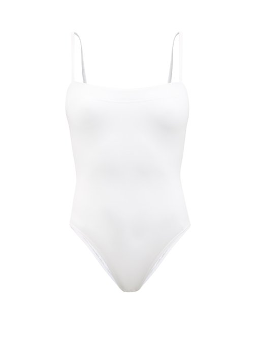 Wardrobe. nyc - Square-neck Swimsuit White Beachwear