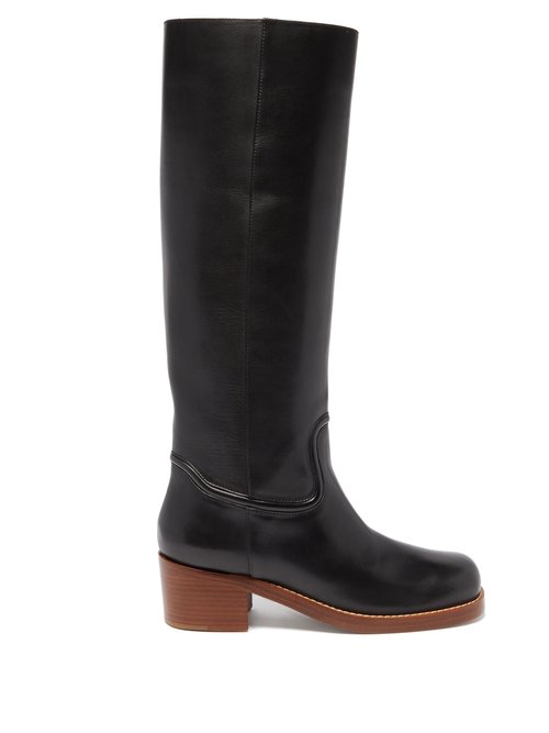 Gabriela Hearst - Marion Leather Knee-high Boots Black