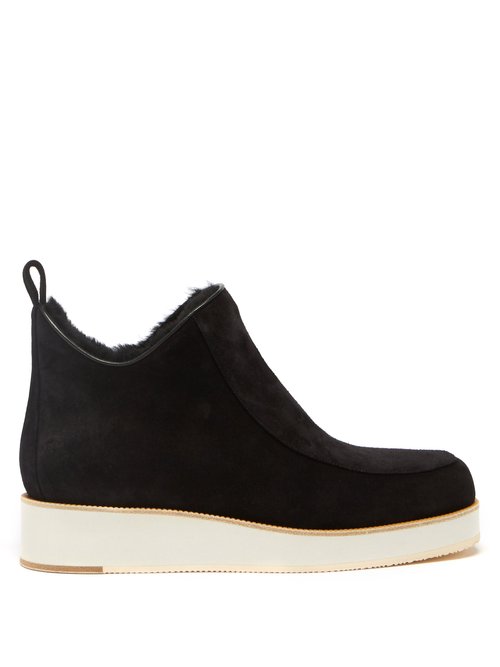 Gabriela Hearst - Harry Suede Ankle Boots Black