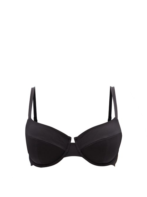 Buy Form And Fold - The Base Underwired D-g Bikini Top Black online - shop best Form and Fold swimwear sales