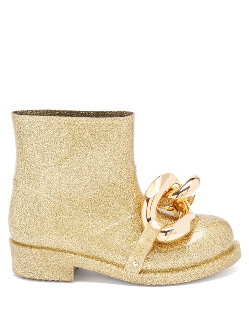 JW Anderson – Chain Metallic-rubber Boots Gold