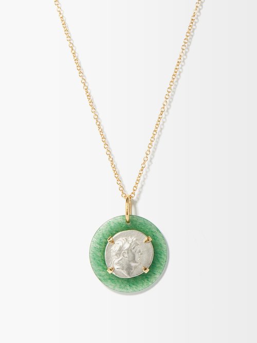 Dubini Ariarthes Vii Silver-coin & 18kt Gold Necklace