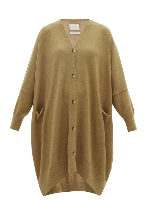 Buy Lauren Manoogian - Oversized Alpaca-blend Cardigan Camel online - shop best Lauren Manoogian 
