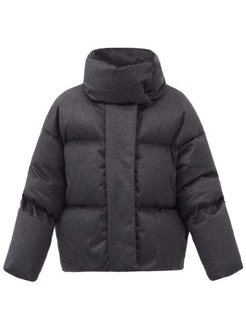 Raphael High-neck Quilted Cashmere-blend Down Coat