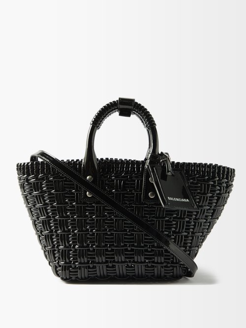 Bistro Xs Patent Faux-leather Basket Bag