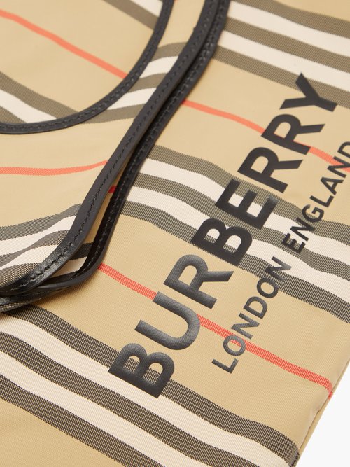 Large London Tote Bag in Briar Brown/black | Burberry® Official