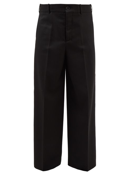 Valentino High-rise Pleated Twill Trousers