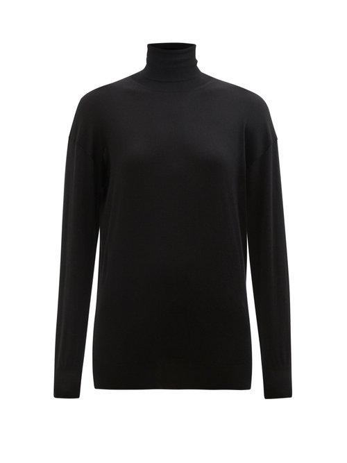 Tom Ford - Roll-neck Cashmere-blend Sweater Black