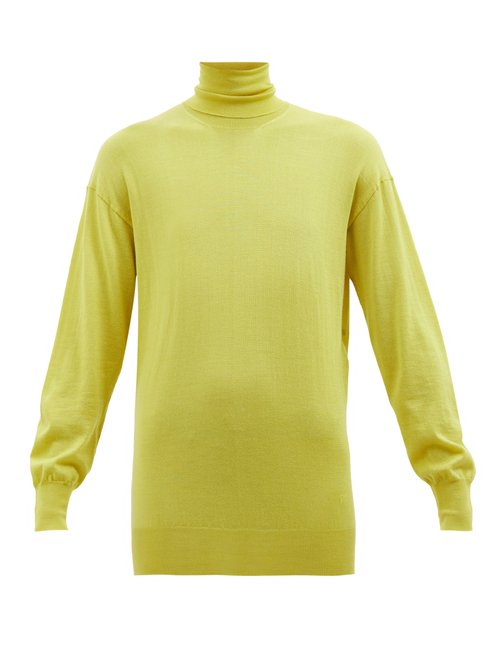 Buy Tom Ford - Roll-neck Fine-knit Cashmere-blend Sweater Green online - shop best Tom Ford 