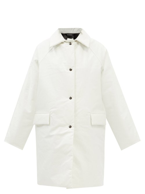 Kassl Editions - Padded Coated-canvas Coat White