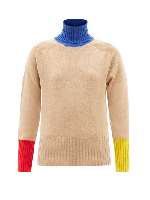 La Fetiche - Rudi Roll-neck Wool Sweater Beige