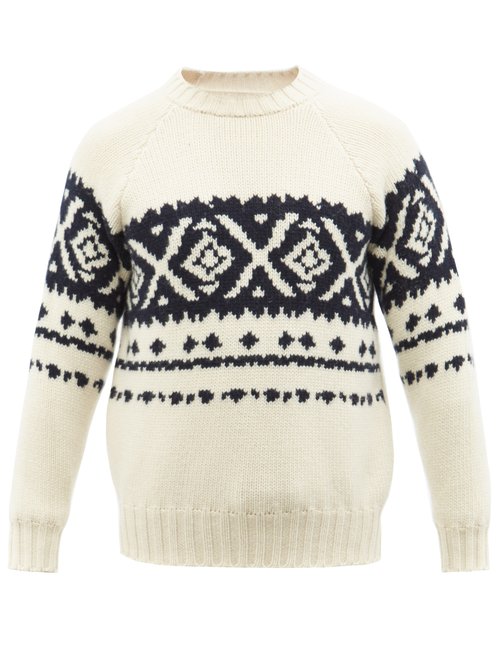 E. Tautz Fair-isle Wool Sweater