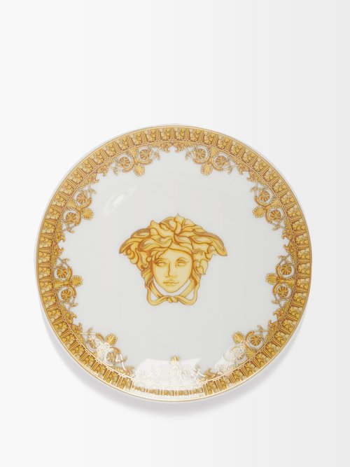Baroque-print Porcelain Plate