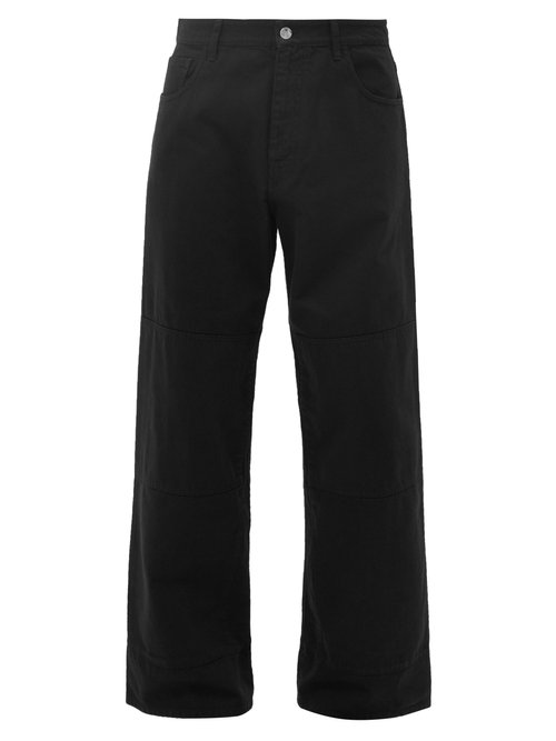 Raf Simons Wide-leg Cotton-denim Jeans In Black