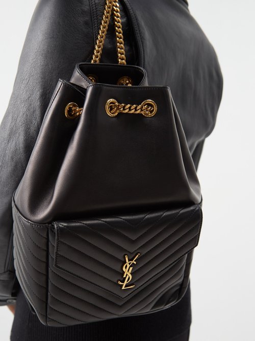 Leather backpack Saint Laurent Black in Leather - 20380169