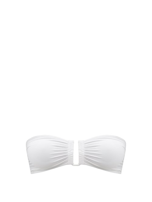 Eres - Show Bandeau Bikini Top White Beachwear