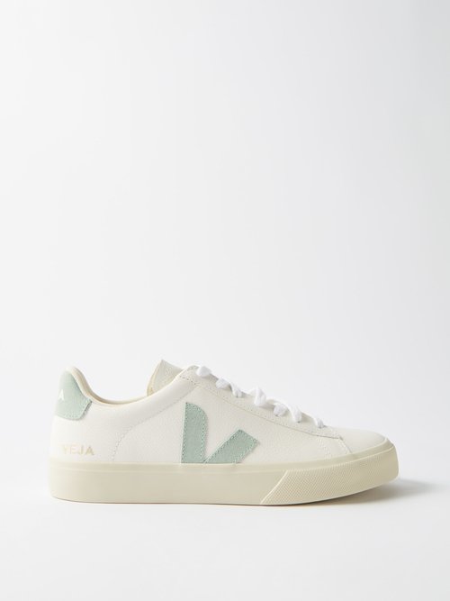 Veja - Campo Leather Trainers Green Mint