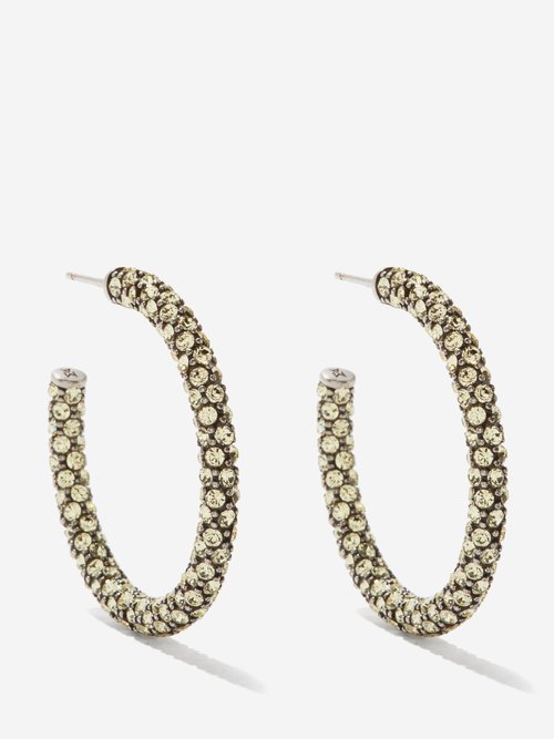 Cameron Small Crystal-embellished Hoop Earrings